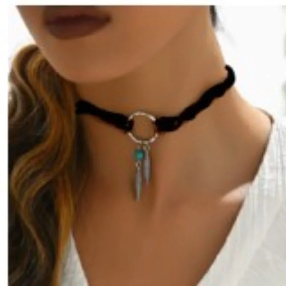 Set of 3 Unisex Boho-Chic Vintage-Inspired Beaded Necklaces PU Leather - Picture 4 of 14